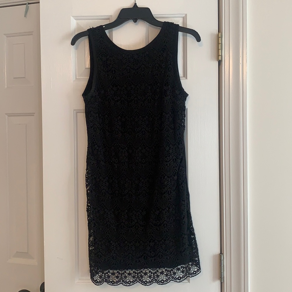 Black lace dress